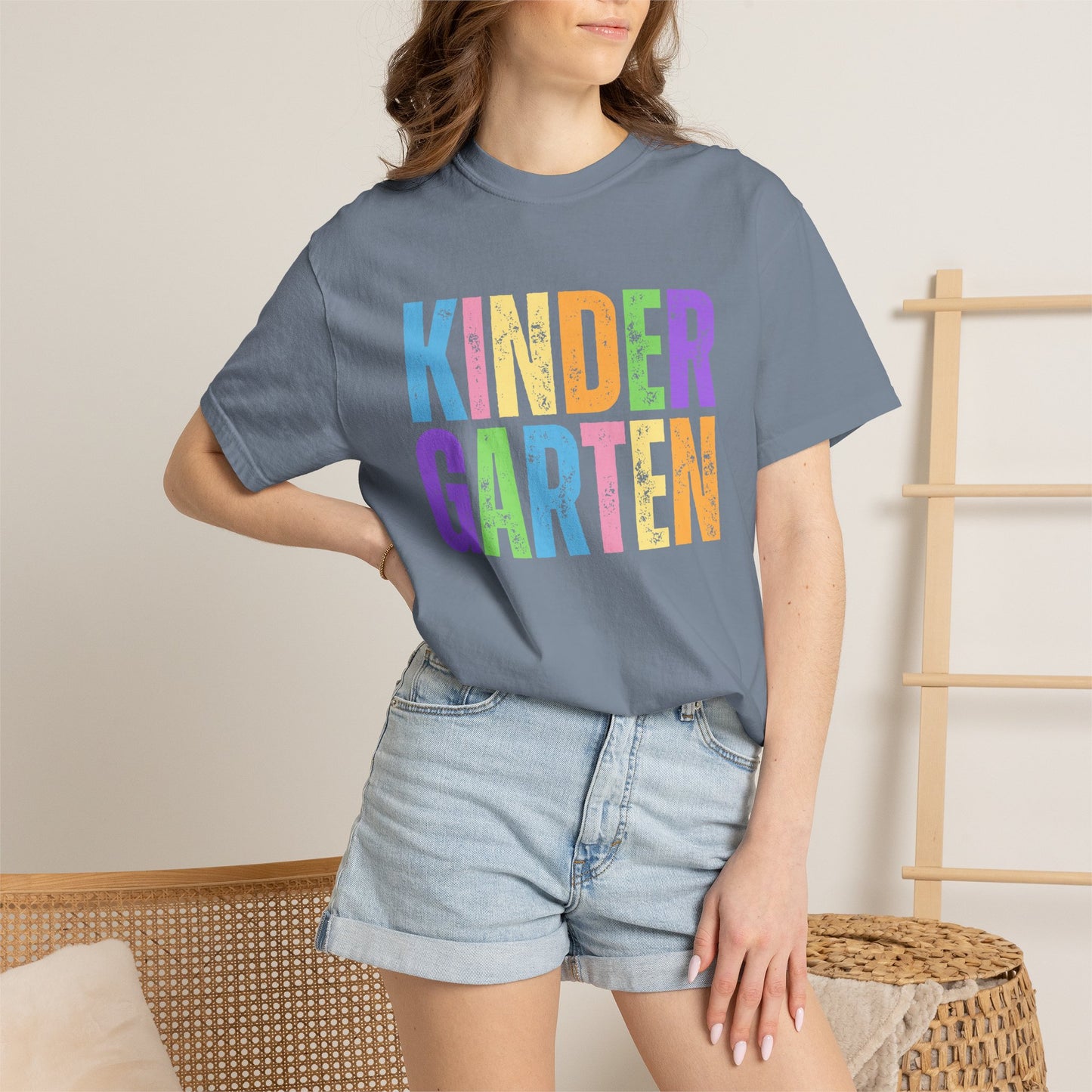 Kindergarten Comfort Colors® T-Shirt | Grade Level Teacher Shirt
