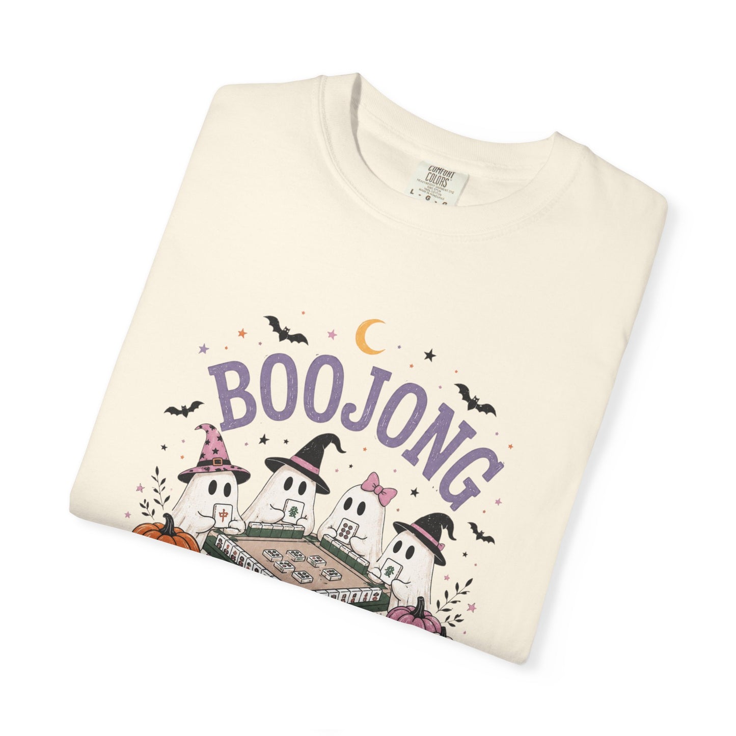 Cute Halloween Mahjong T-Shirt | Comfort Colors Ghost Mahjong Tee
