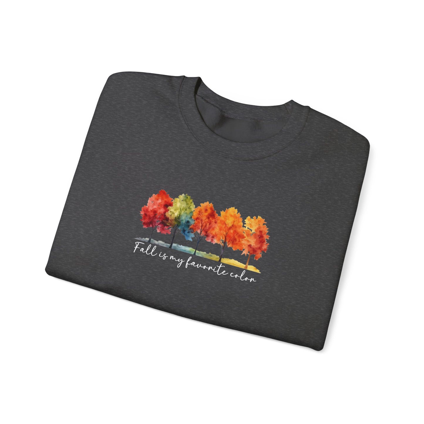Fall Is My Favorite Color Sweatshirt | Watercolor Trees Crewneck