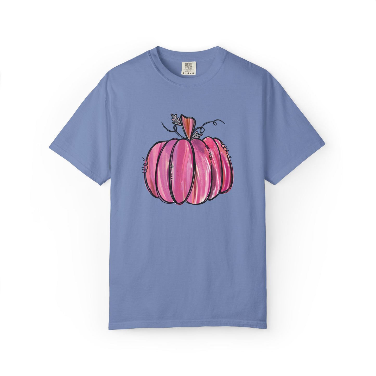 Pink Pumpkin Comfort Colors T-Shirt | The Anchored Bloom