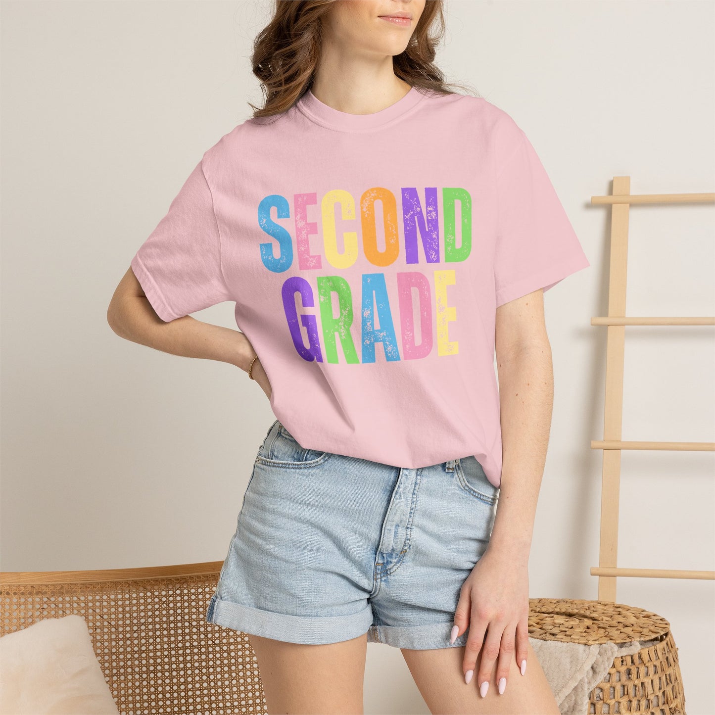 Second Grade  Comfort Colors® T-Shirt | Grade Level Teacher Shirt