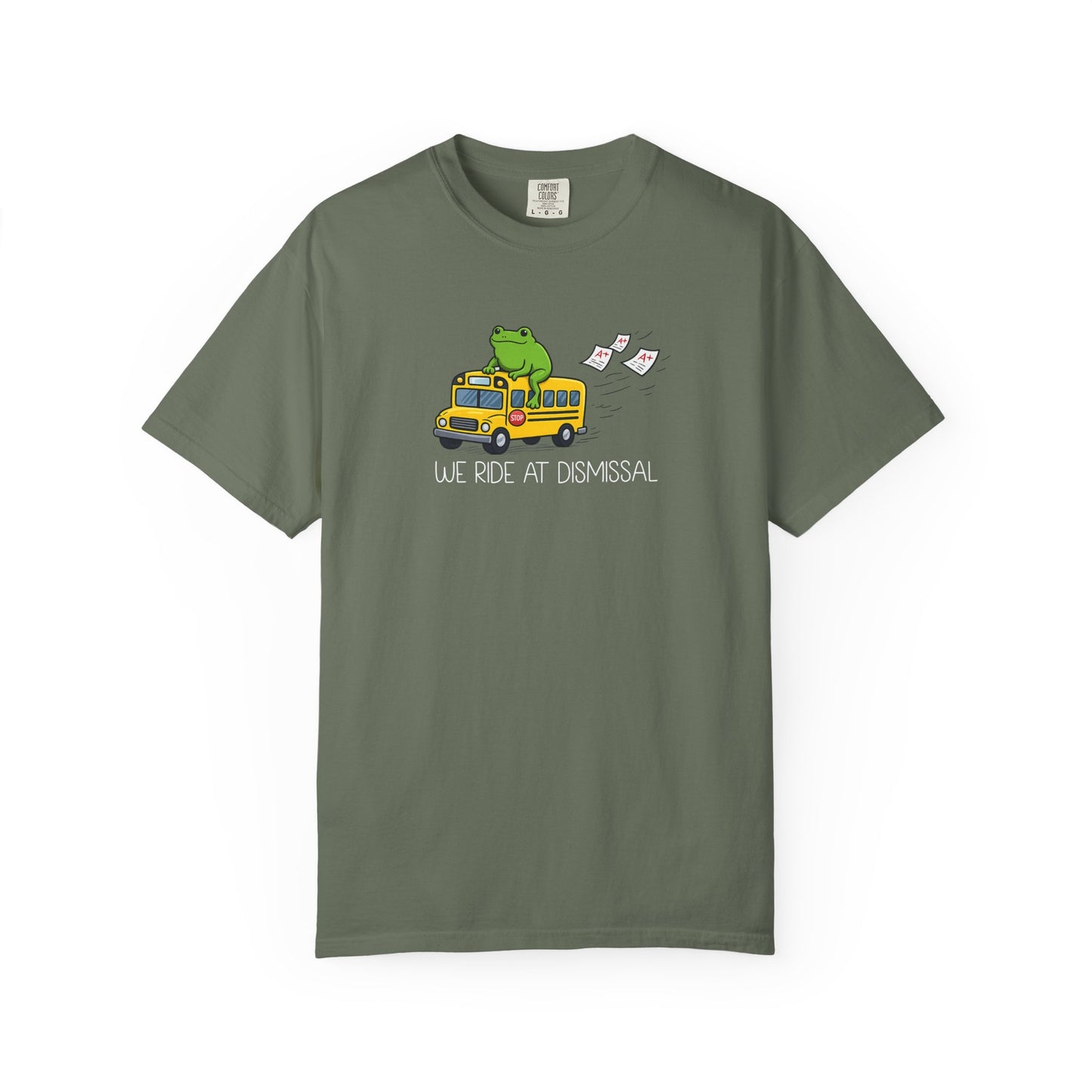 We Ride At Dismissal Teacher Shirt | Funny Comfort Colors Teacher Shirt