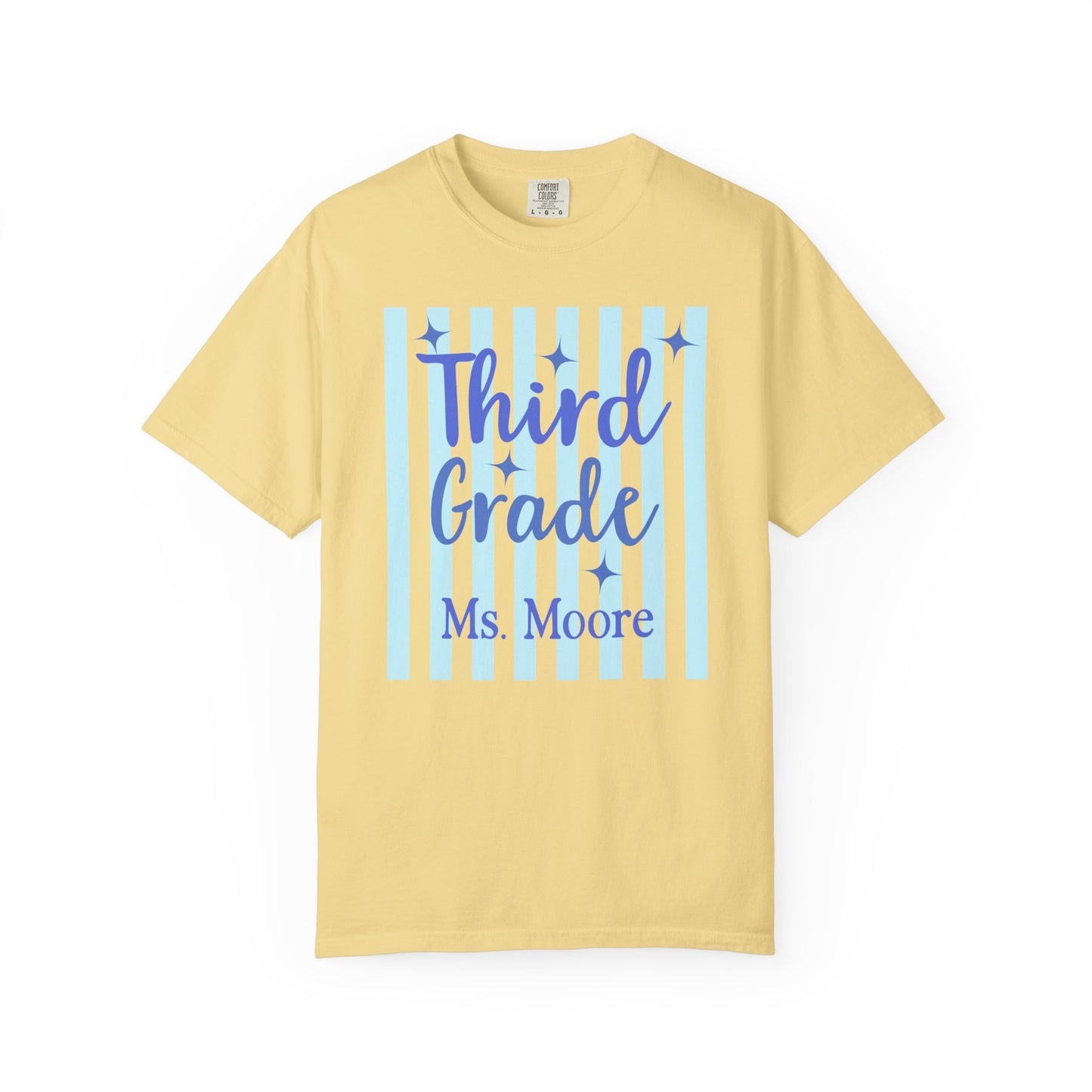 Personalized Third Grade Teacher Shirt | Custom Matching Third Grade Teacher Comfort Colors T-Shirt