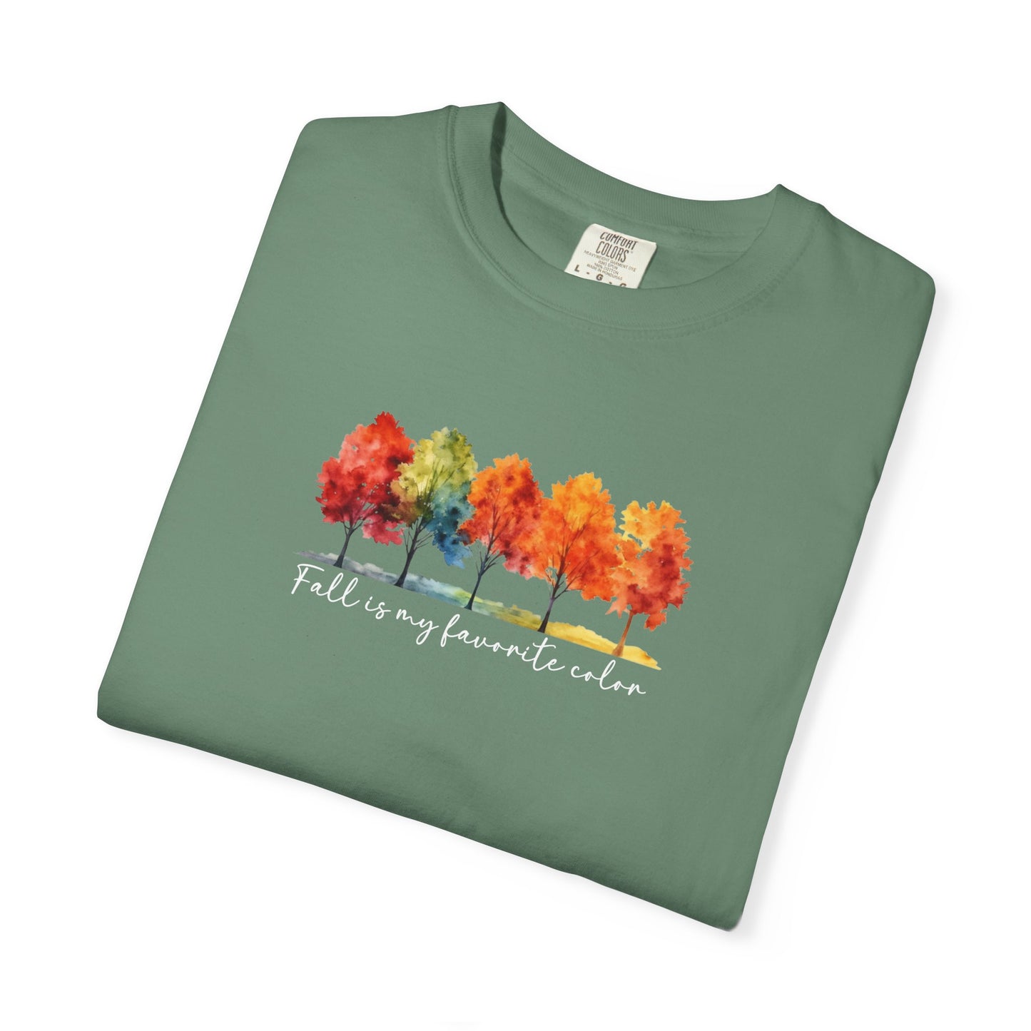 Fall Is My Favorite Color T-Shirt | Watercolor Trees Graphic Shirt