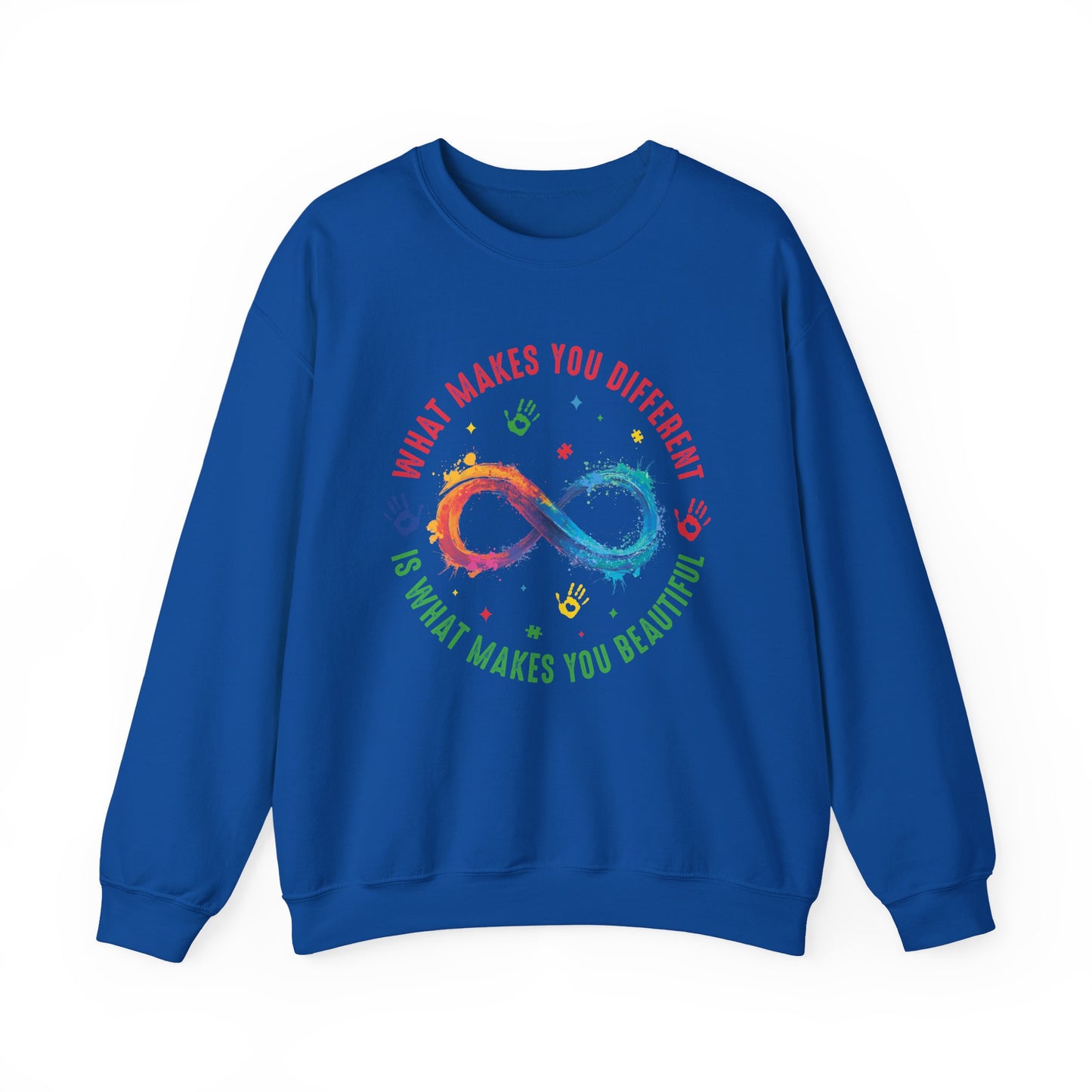 What Makes You Different Makes You Beautiful Sweatshirt | Neurodiversity Acceptance Crewneck