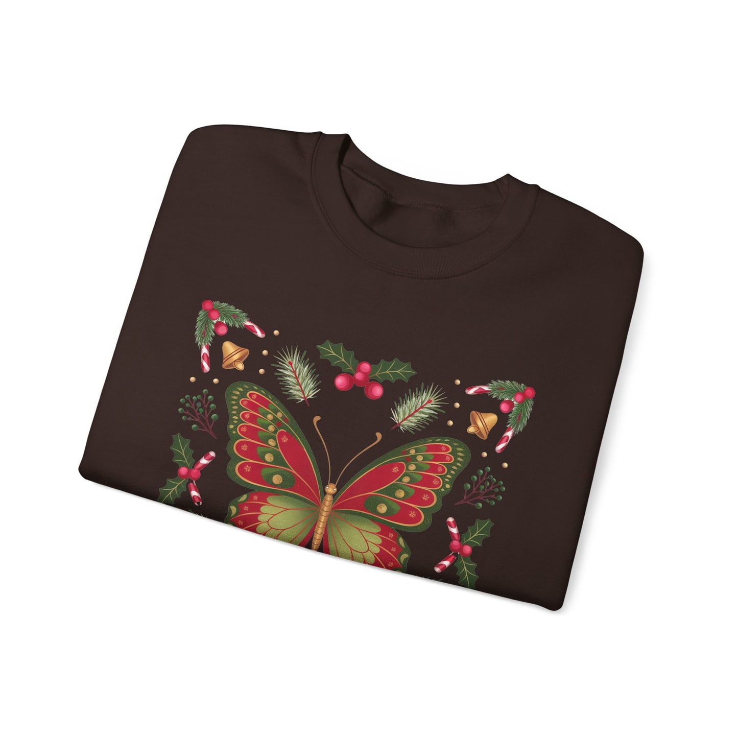 Holiday Butterfly Sweatshirt | Supported to Soar Collection | Cozy Christmas Pullover