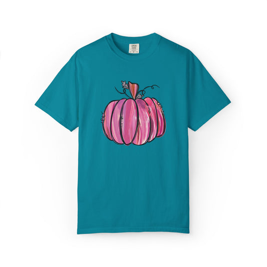 Pink Pumpkin Comfort Colors T-Shirt | The Anchored Bloom