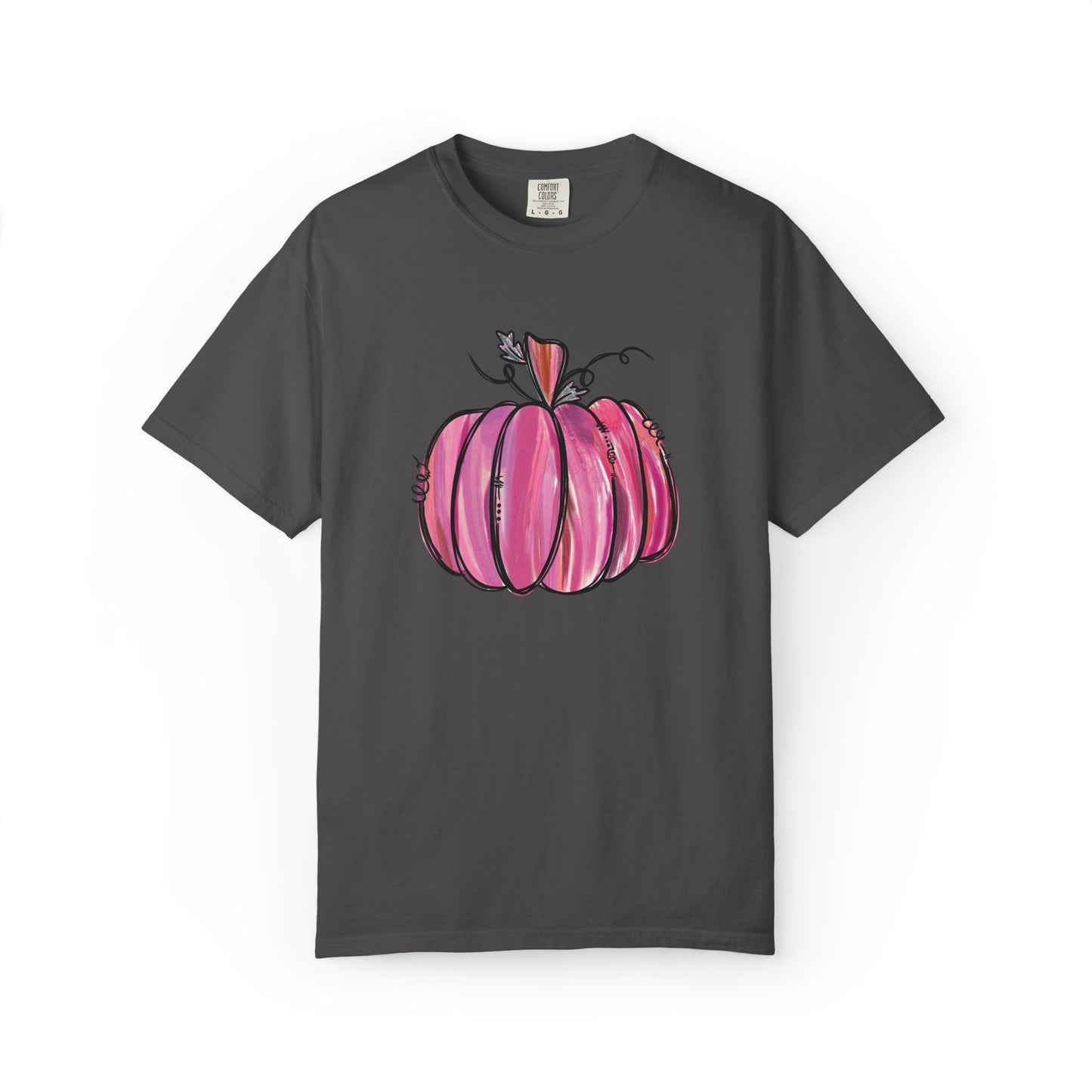 Pink Pumpkin Comfort Colors T-Shirt | The Anchored Bloom
