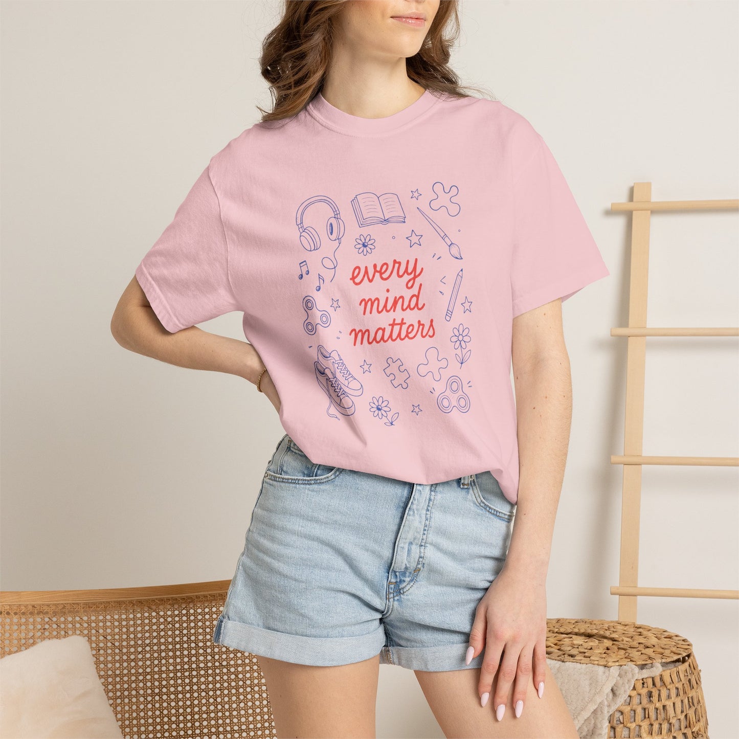 Every Mind Matters Comfort Colors T-Shirt | Neurodiversity & Inclusion Shirt