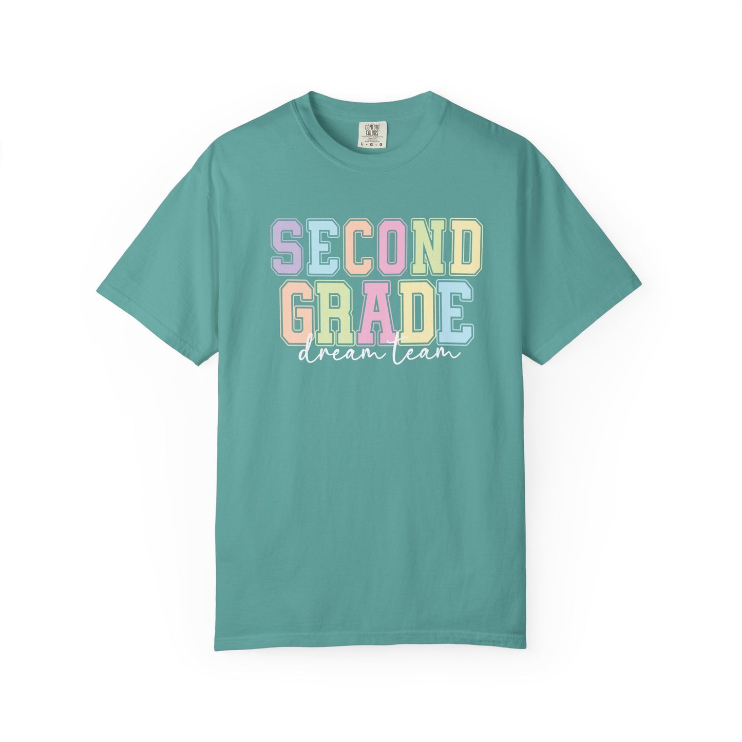 Second Grade Dream Team Comfort Colors® Teacher Shirt | Grade Level Teacher T-Shirt