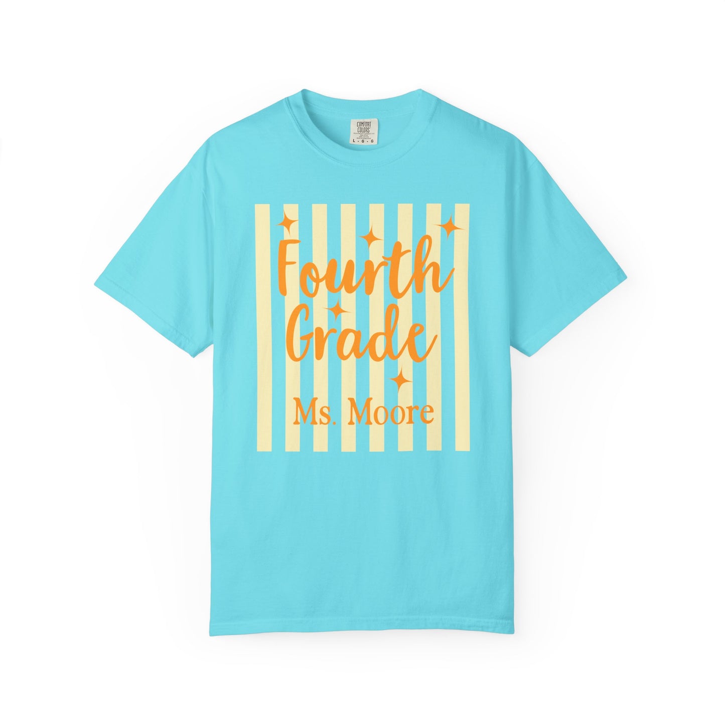 Personalized Fourth Grade Teacher Shirt | Custom Matching Fourth Grade Teacher Comfort Colors T-Shirt