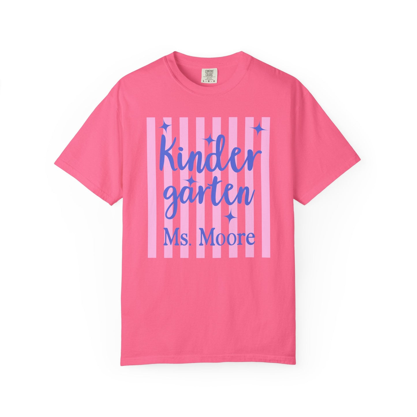 Personalized Kindergarten Teacher Shirt | Custom Matching Kindergarten Teacher Comfort Colors T-Shirt