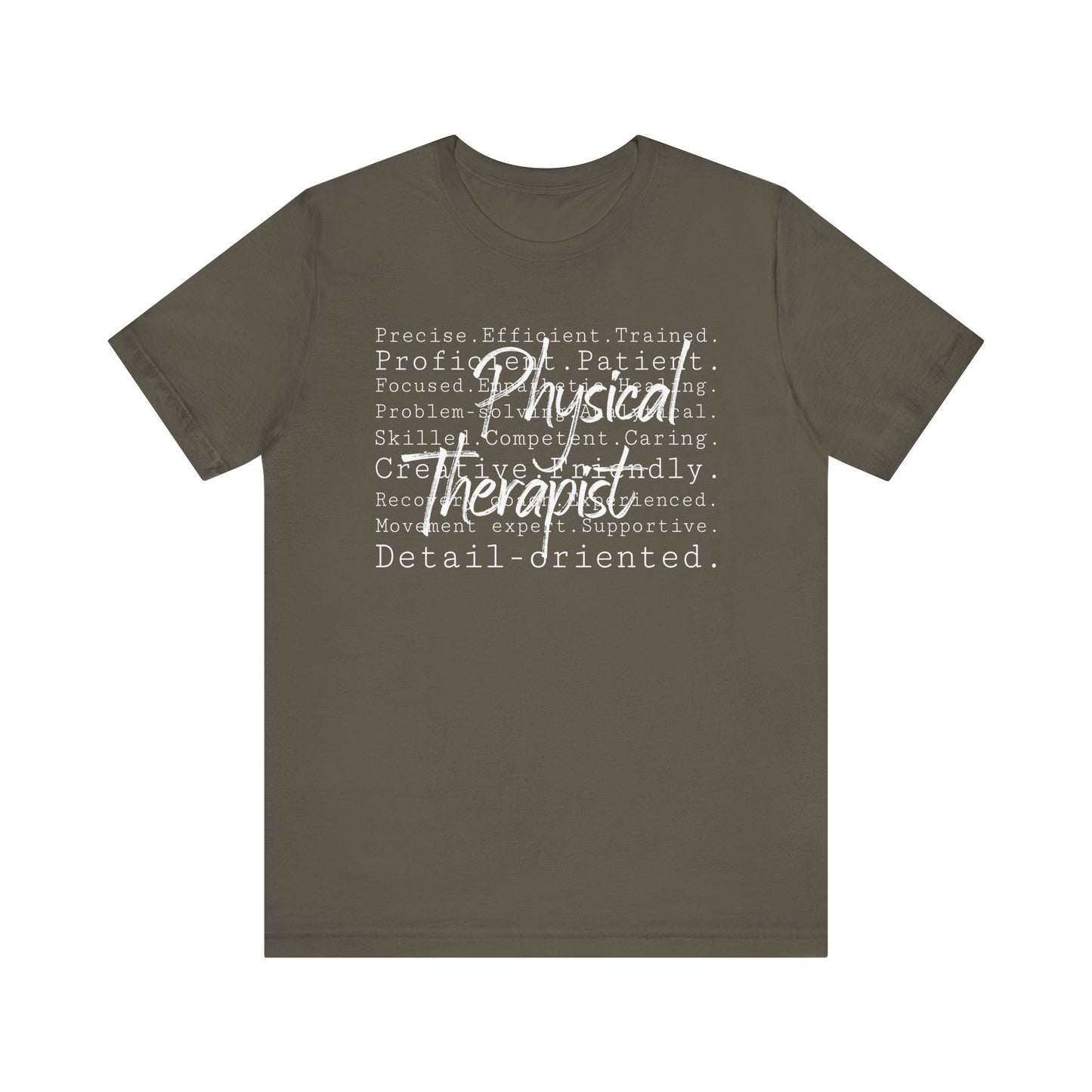 Physical Therapist Word Art Short Sleeve Unisex T-Shirt