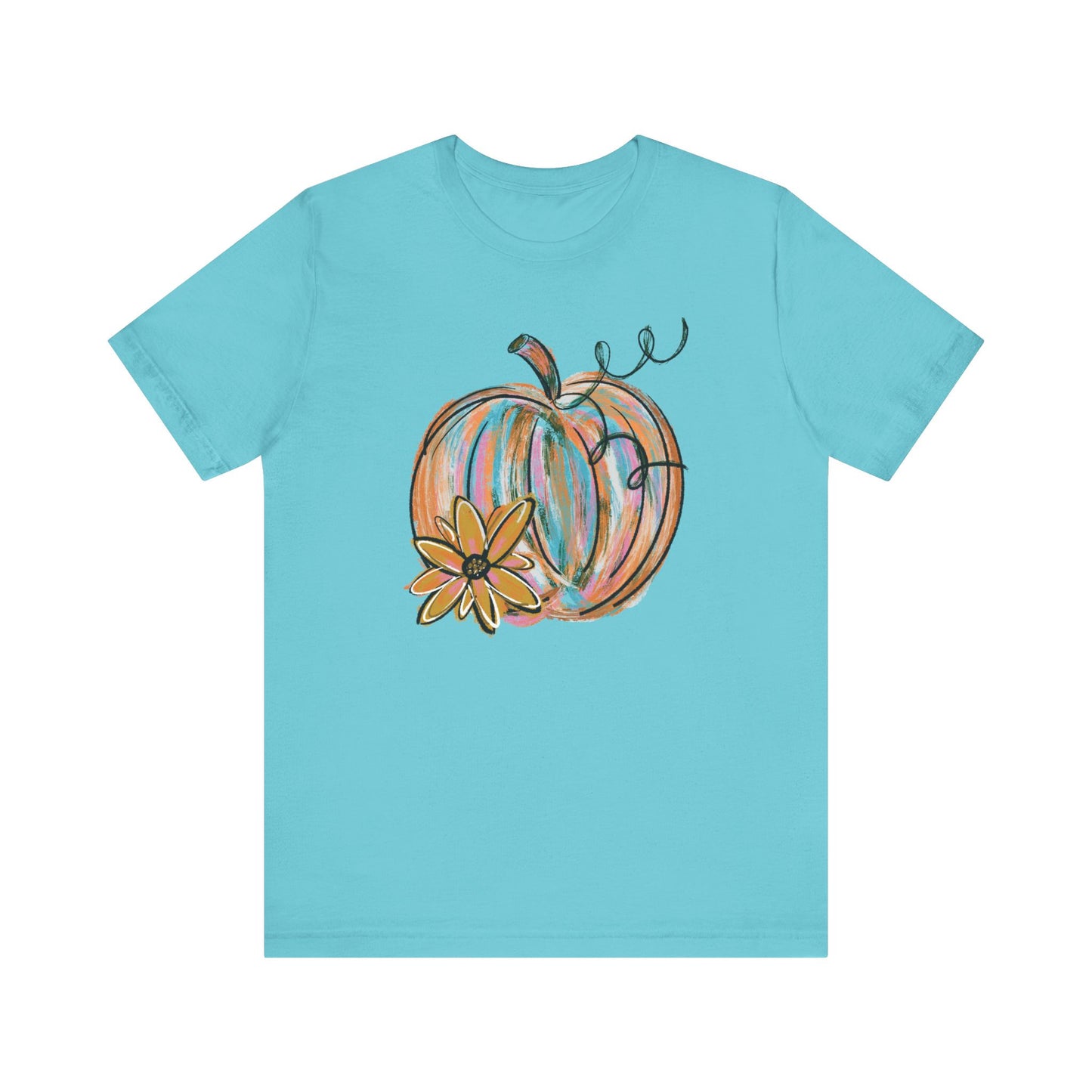 Painted Pumpkin Bella Canvas T-Shirt | Fall Graphic Tee