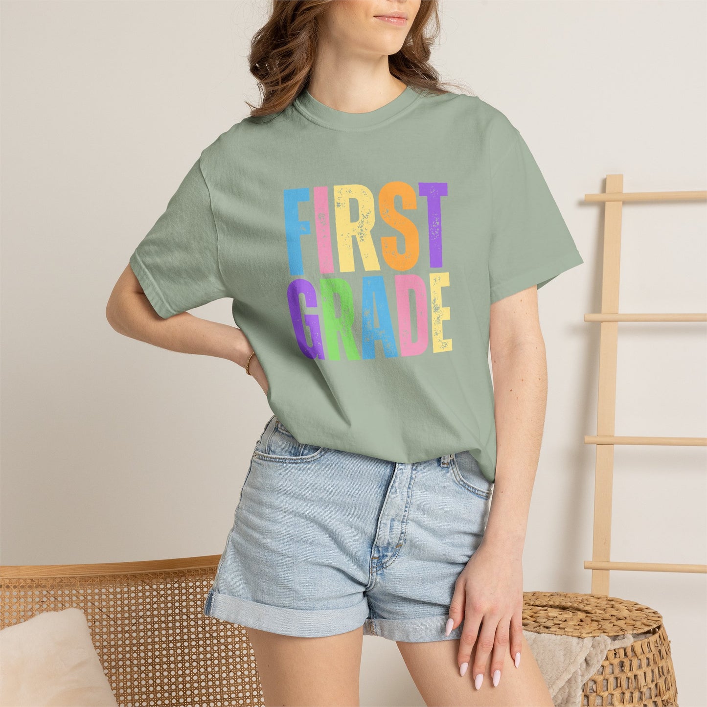 First Grade Comfort Colors® T-Shirt | Grade Level Teacher Shirt