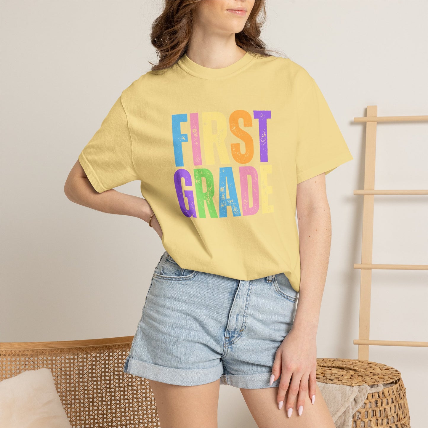 First Grade Comfort Colors® T-Shirt | Grade Level Teacher Shirt