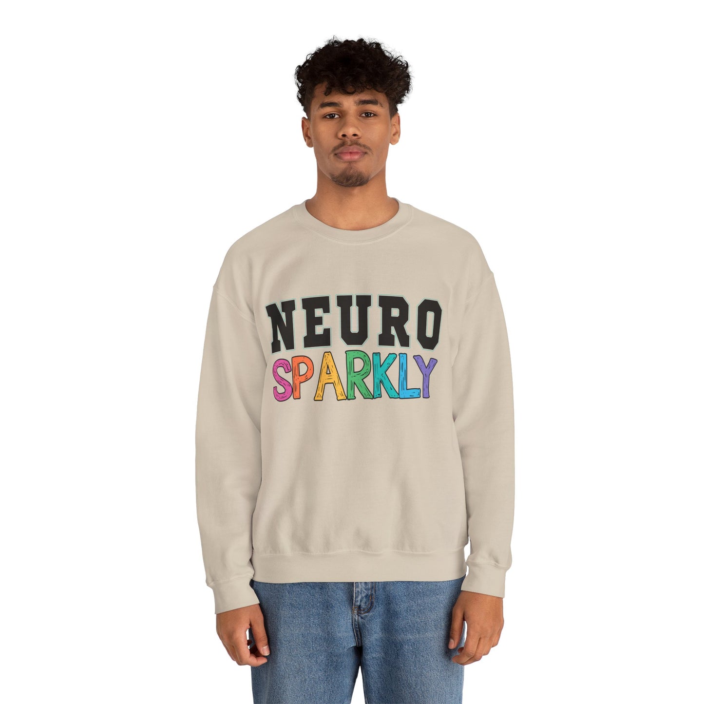 Neuro Sparkly Sweatshirt | Autism Awareness & Neurodiversity Inclusion Crewneck