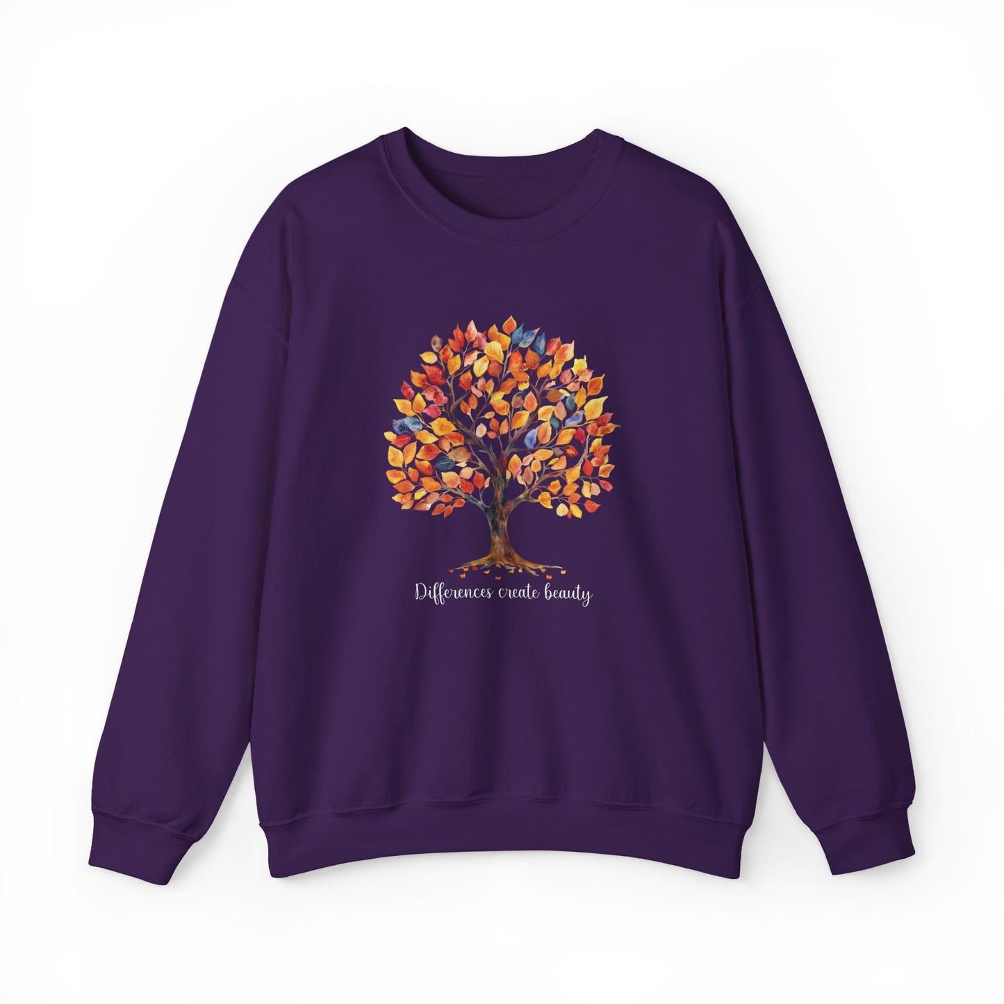 Fall Tree of Belonging Sweatshirt | Gildan Heavy Blend Crewneck