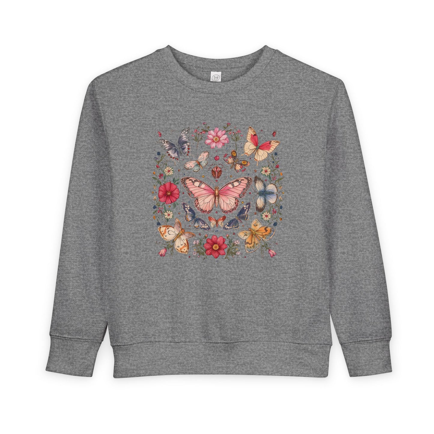 Boho Bloom Butterfly Toddler Sweatshirt