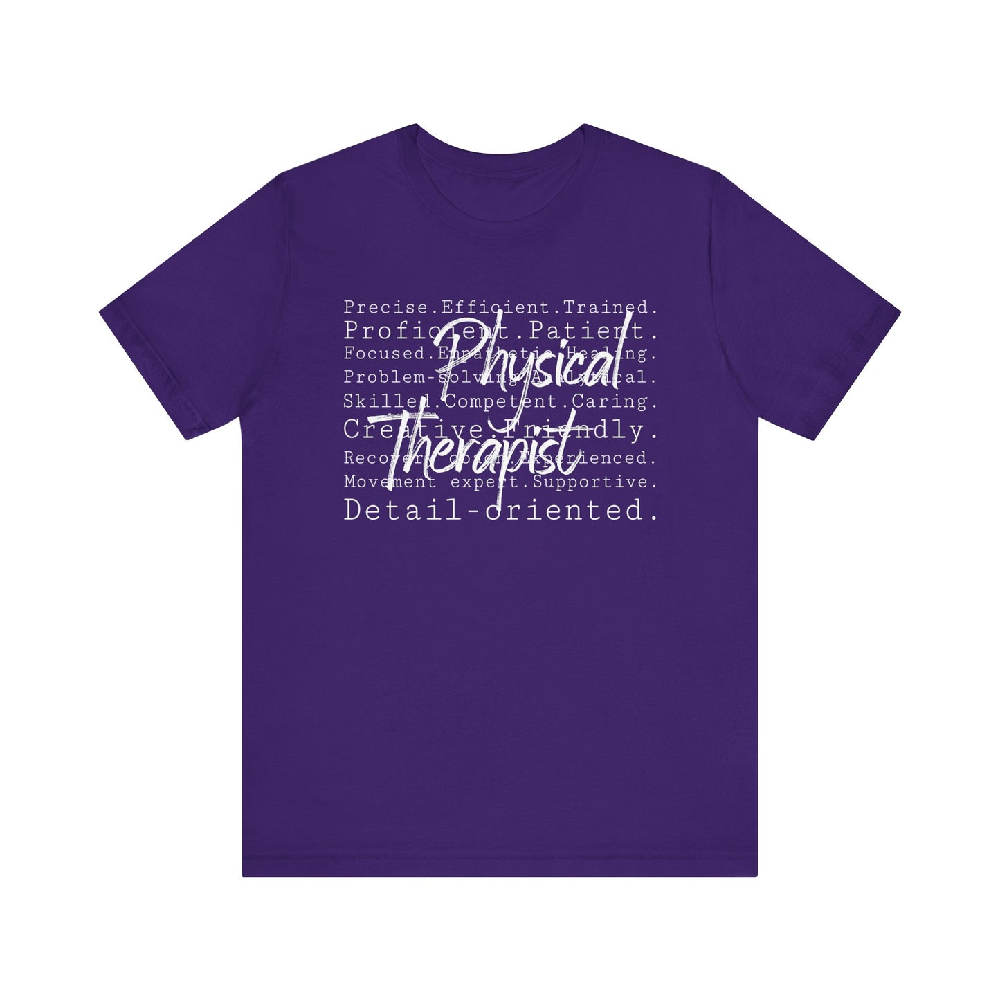 Physical Therapist Word Art Short Sleeve Unisex T-Shirt