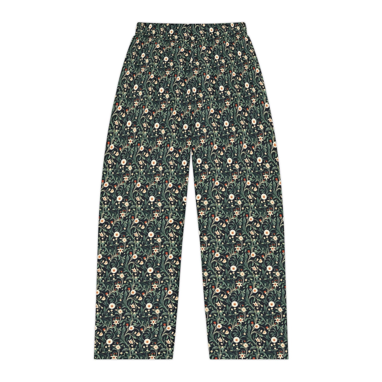 Floral Horse Pajama/Lounge Pants - Green Vine