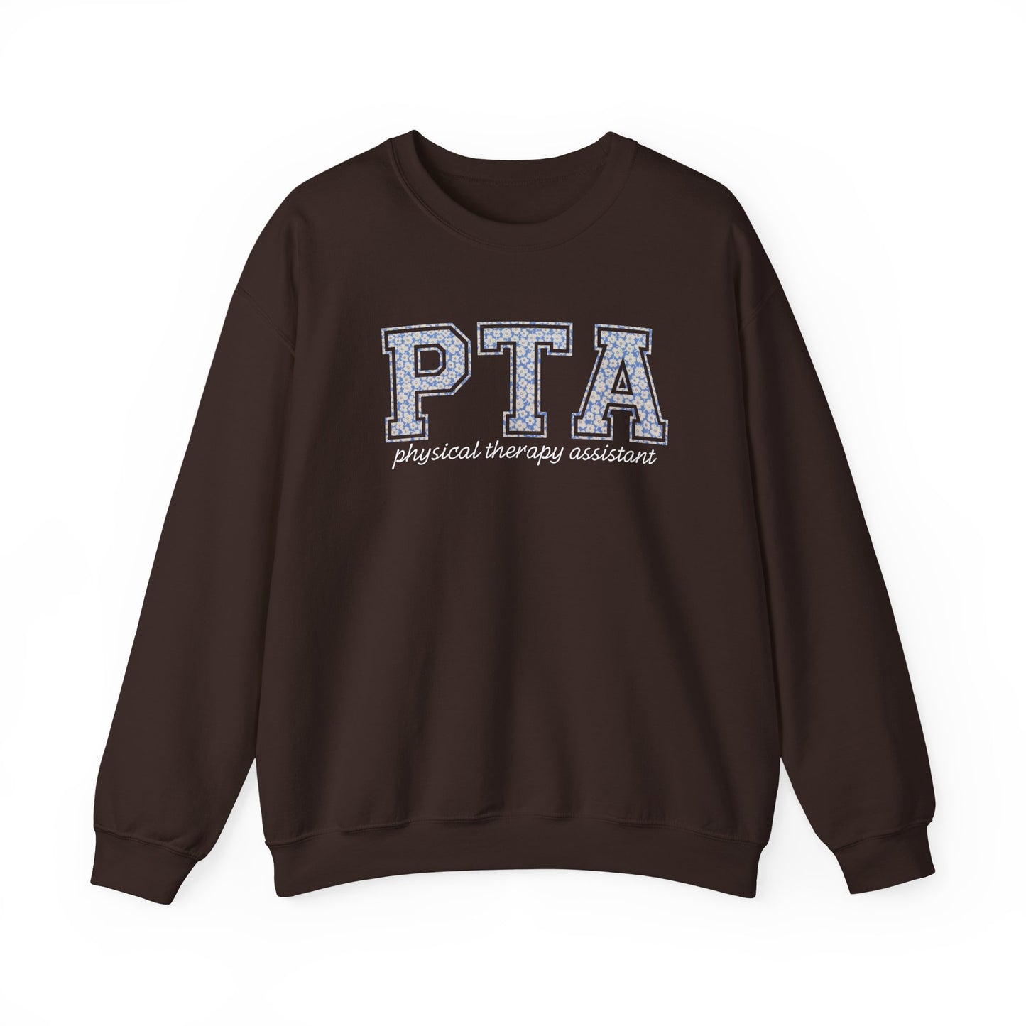 PTA Sweatshirt | Collegiate Floral Crewneck | Physical Therapist Assistant Gift