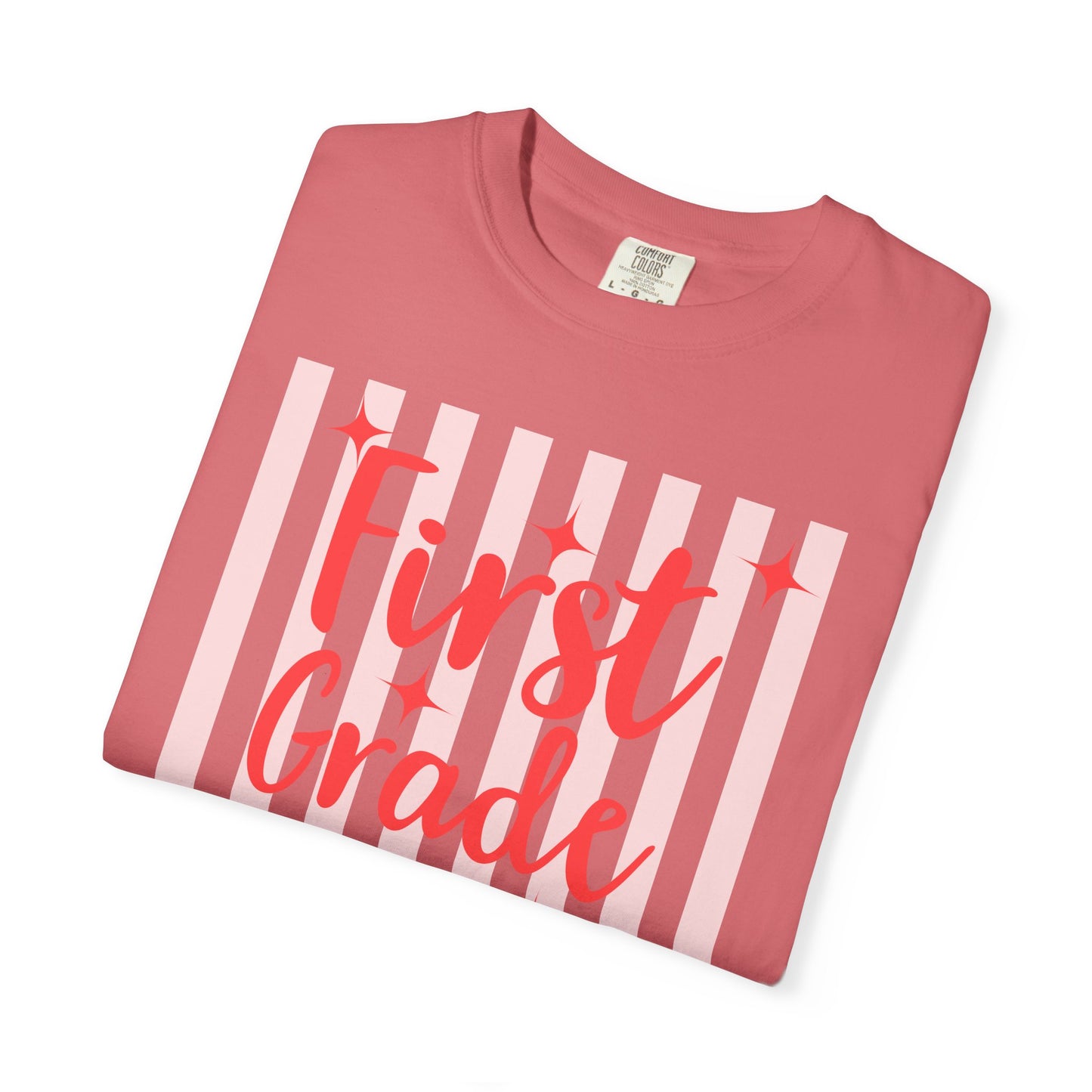 Personalized First Grade Teacher Shirt | Custom Matching First Grade Teacher Comfort Colors T-Shirt
