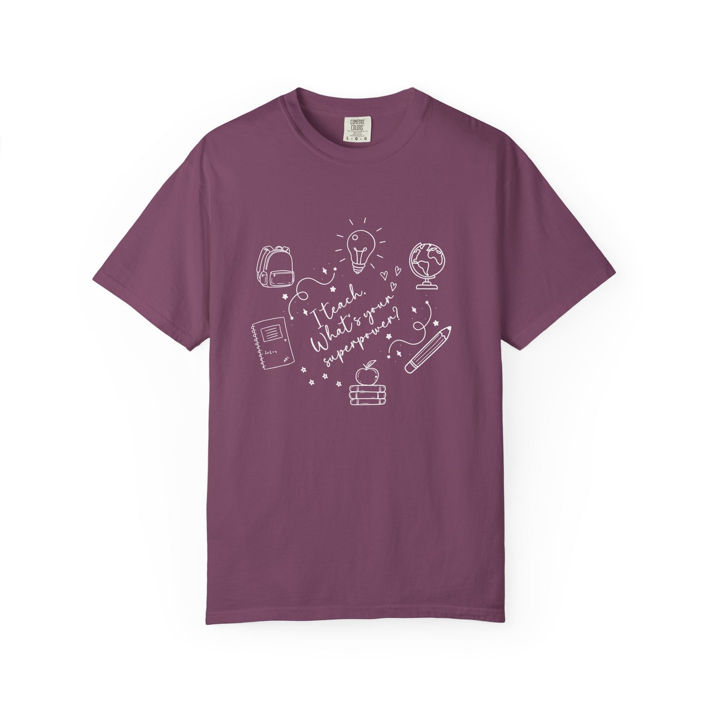 Superpower Teacher Shirt | Comfort Colors Teacher T-Shirt