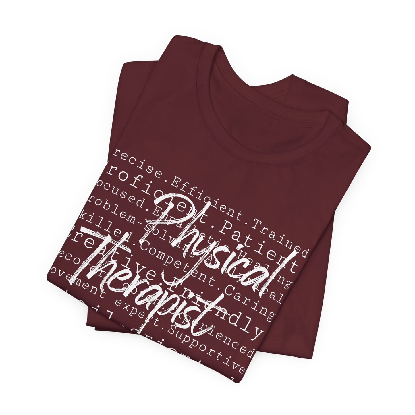 Physical Therapist Word Art Short Sleeve Unisex T-Shirt