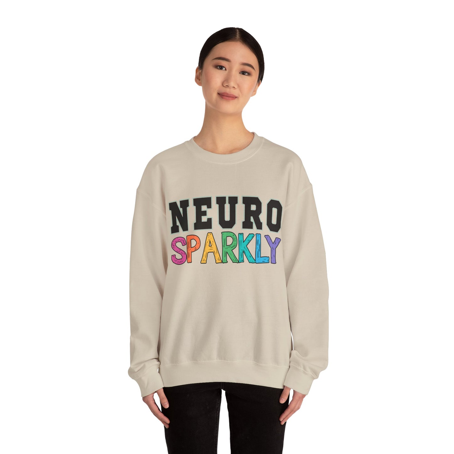 Neuro Sparkly Sweatshirt | Autism Awareness & Neurodiversity Inclusion Crewneck