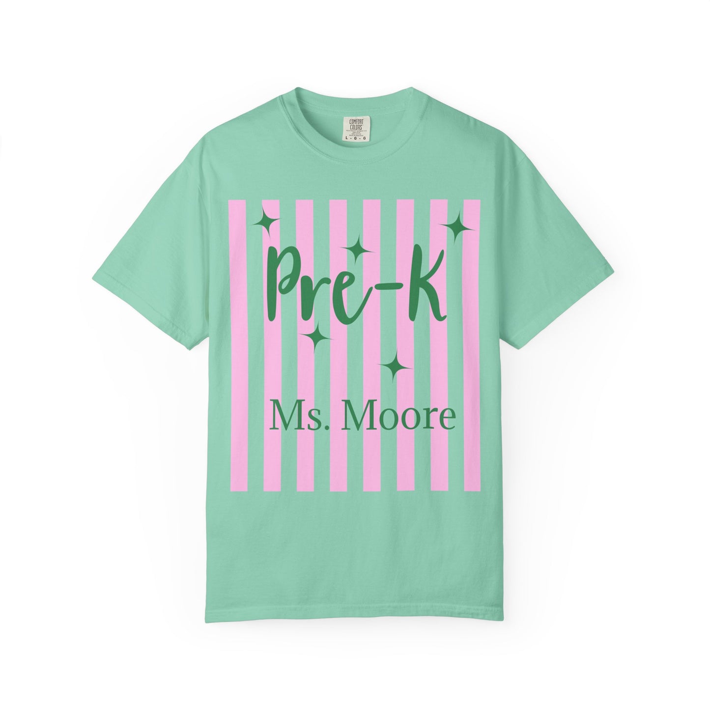 Personalized Pre-K Teacher Shirt | Custom Pre-K Teacher Comfort Colors T-Shirt