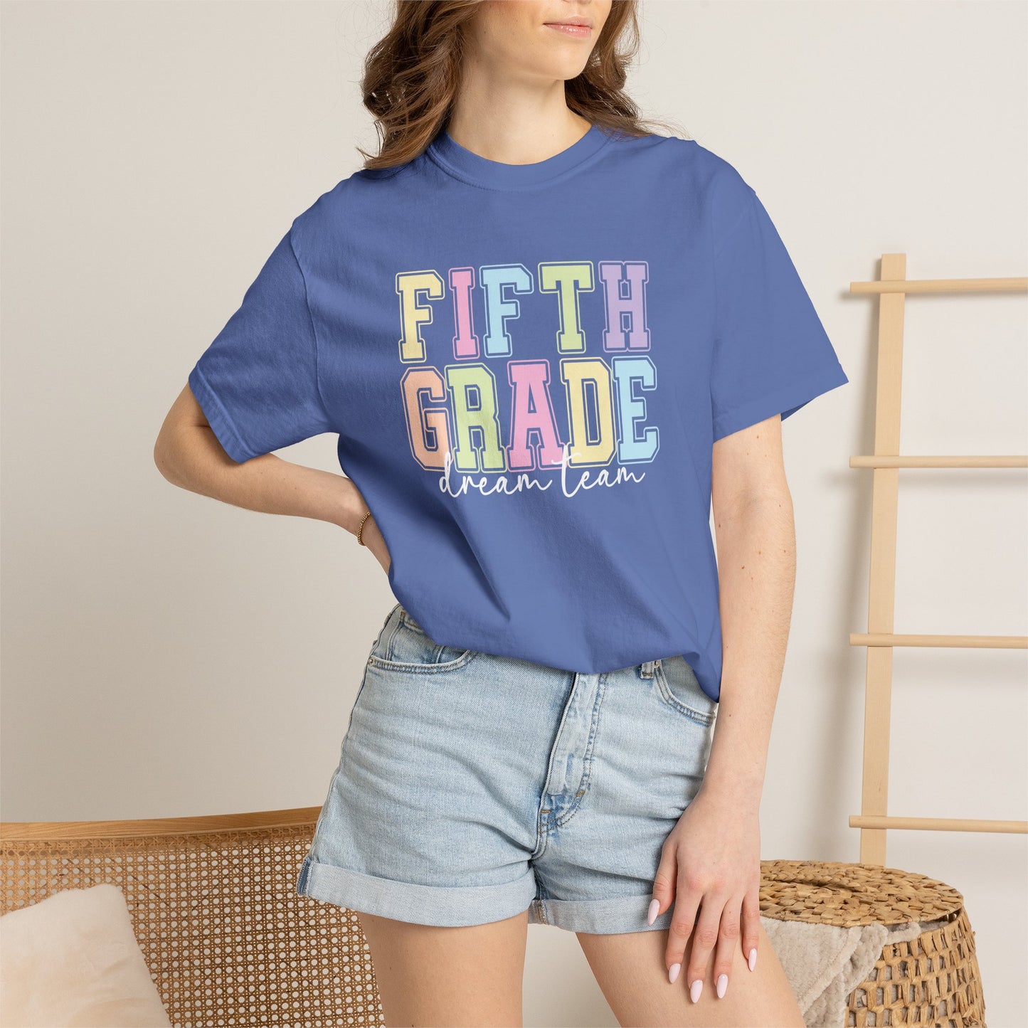Fifth Grade Dream Team Comfort Colors® Teacher Shirt | Grade Level Teacher T-Shirt