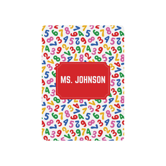 Personalized  Numbers Playing Cards