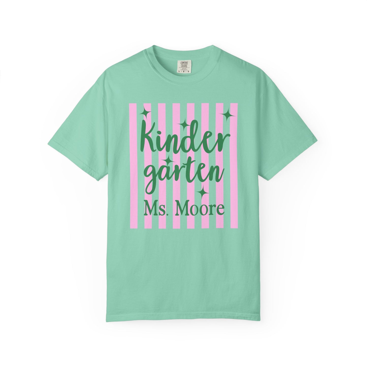 Personalized Kindergarten Teacher Shirt | Custom Matching Kindergarten Teacher Comfort Colors T-Shirt