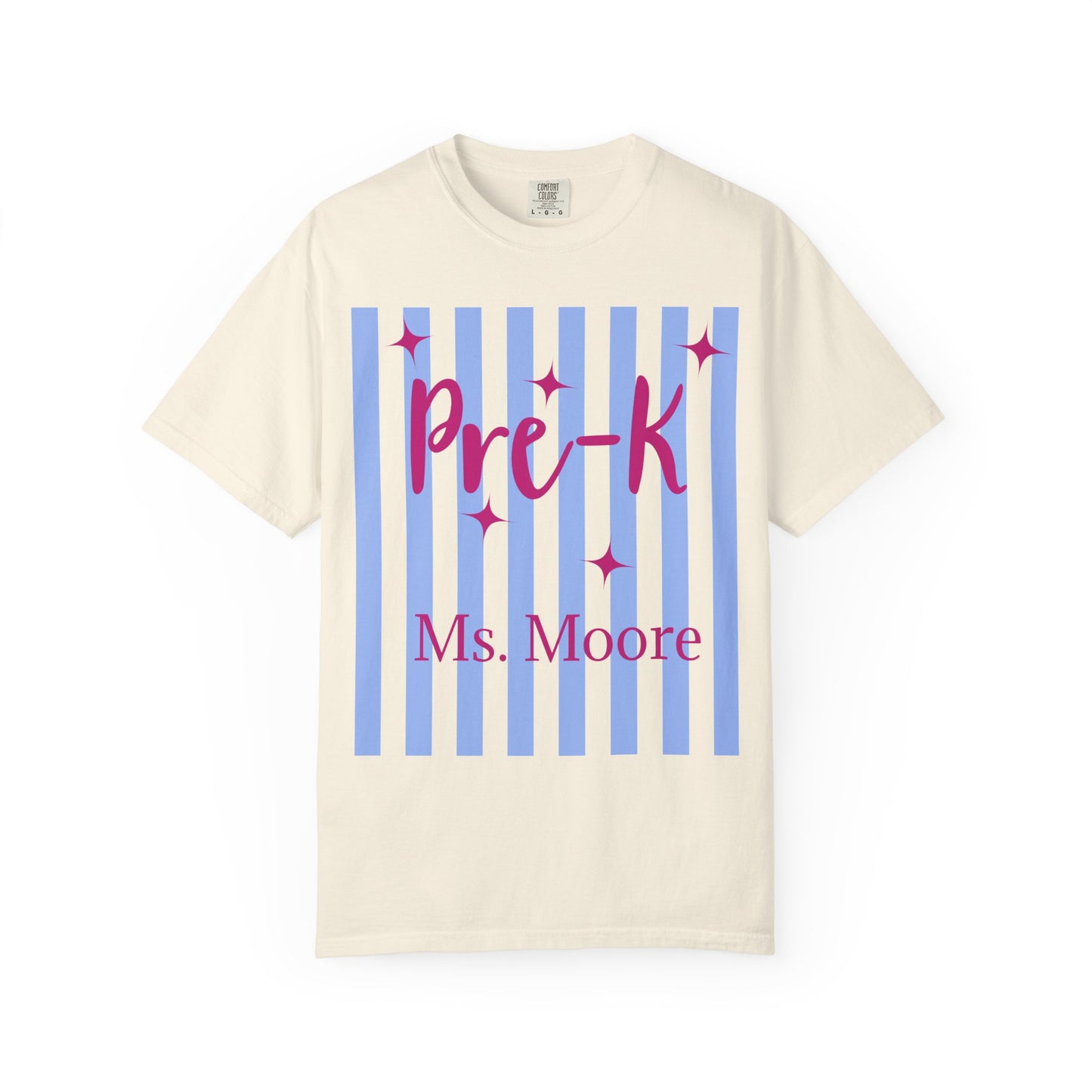 Personalized Pre-K Teacher Shirt | Custom Pre-K Teacher Comfort Colors T-Shirt