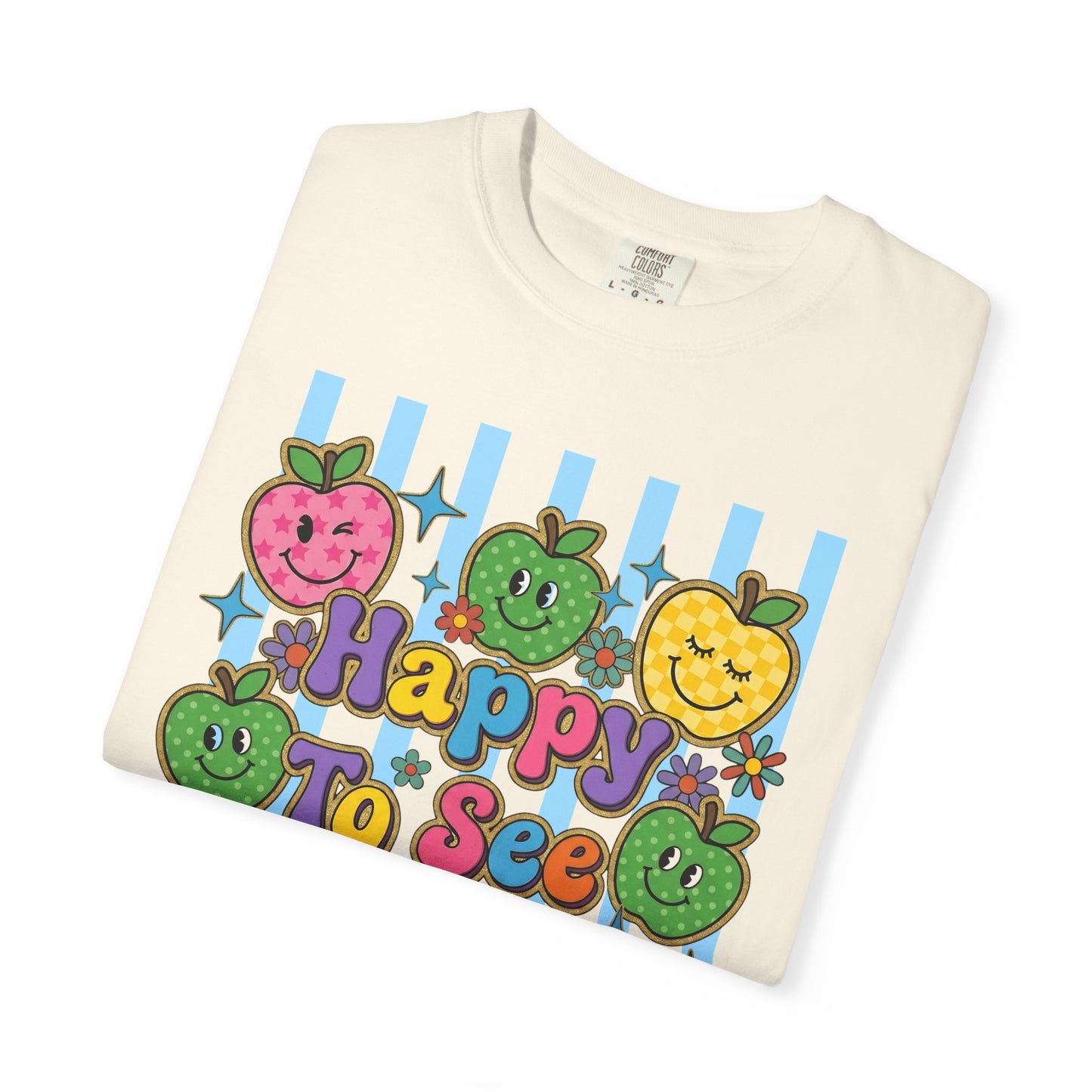 Happy To See Your Face Teacher Shirt |  Retro Comfort Colors Back to School Shirt