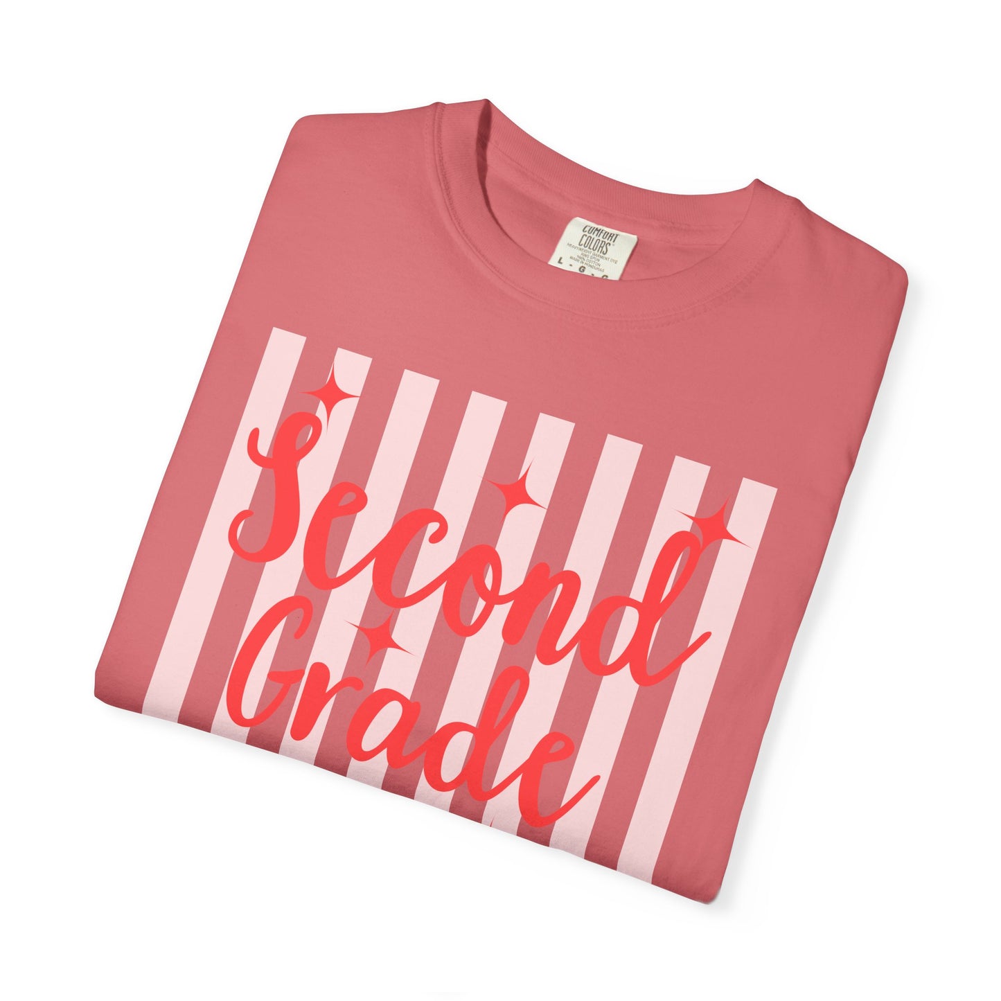 Personalized Second Grade Teacher Shirt | Custom Matching Second Grade Teacher Comfort Colors T-Shirt