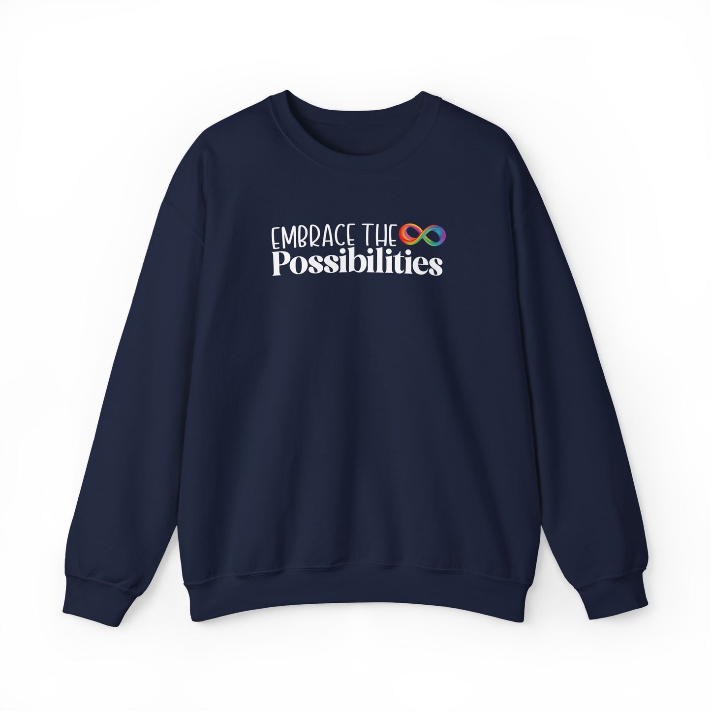 Support Neurodiversity Crewneck | Embrace the Possibilities Sweatshirt