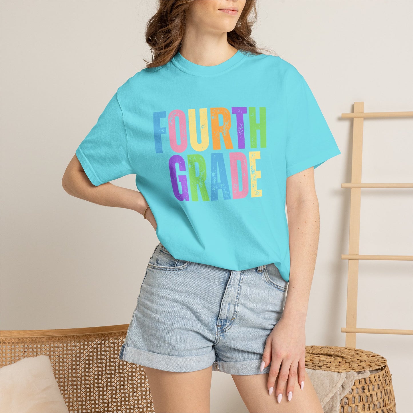 Fourth Grade Comfort Colors® T-Shirt | Grade Level Teacher Shirt