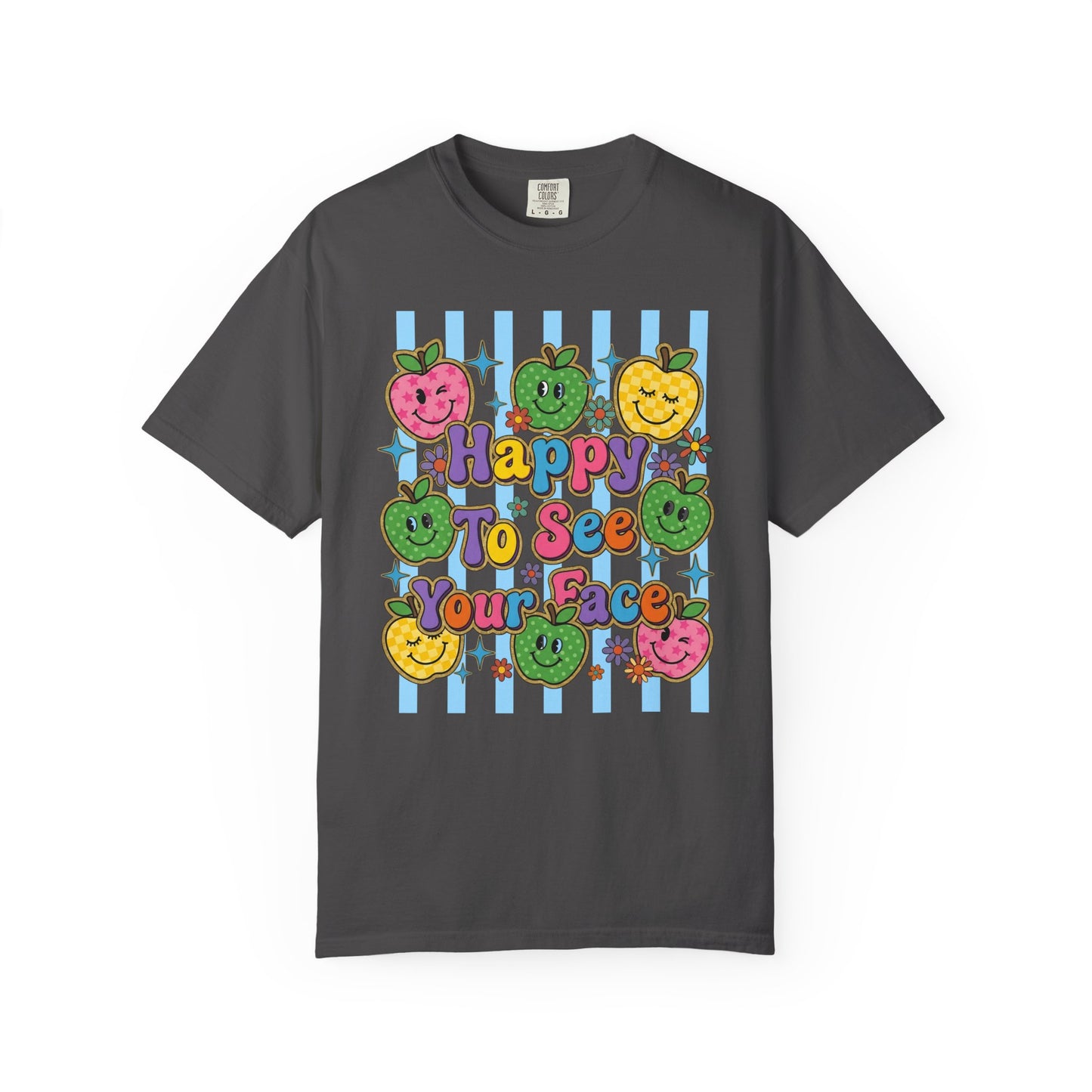 Happy To See Your Face Teacher Shirt |  Retro Comfort Colors Back to School Shirt