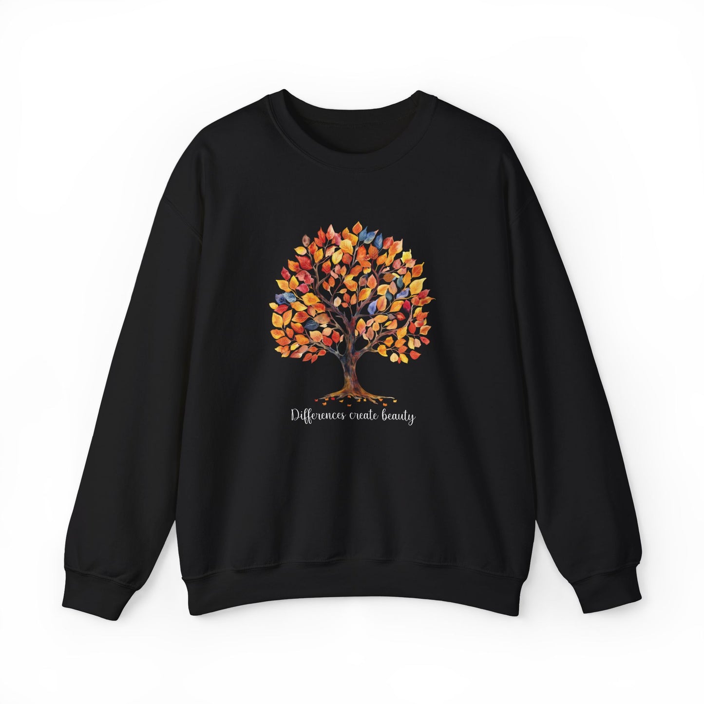 Fall Tree of Belonging Sweatshirt | Gildan Heavy Blend Crewneck