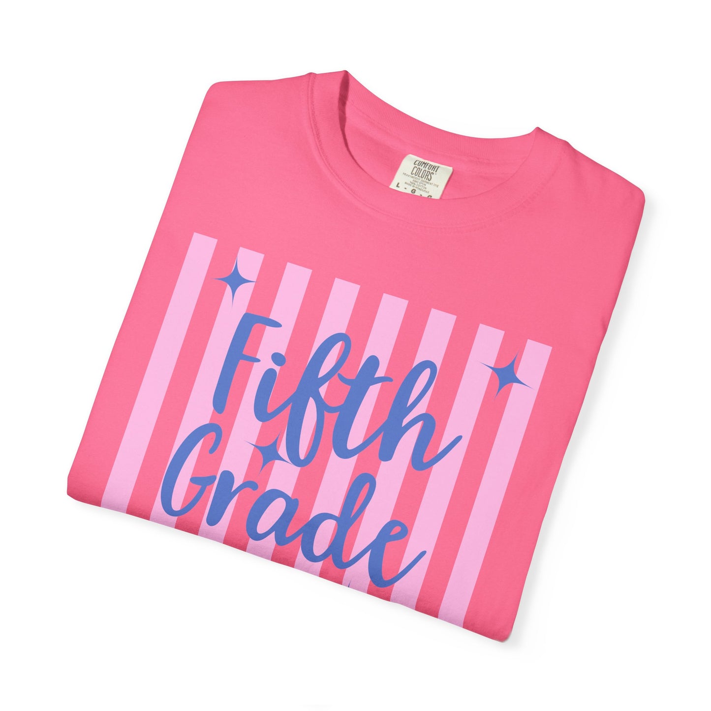 Personalized Fifth Grade Teacher Shirt | Custom Matching Fifth Grade Teacher Comfort Colors T-Shirt