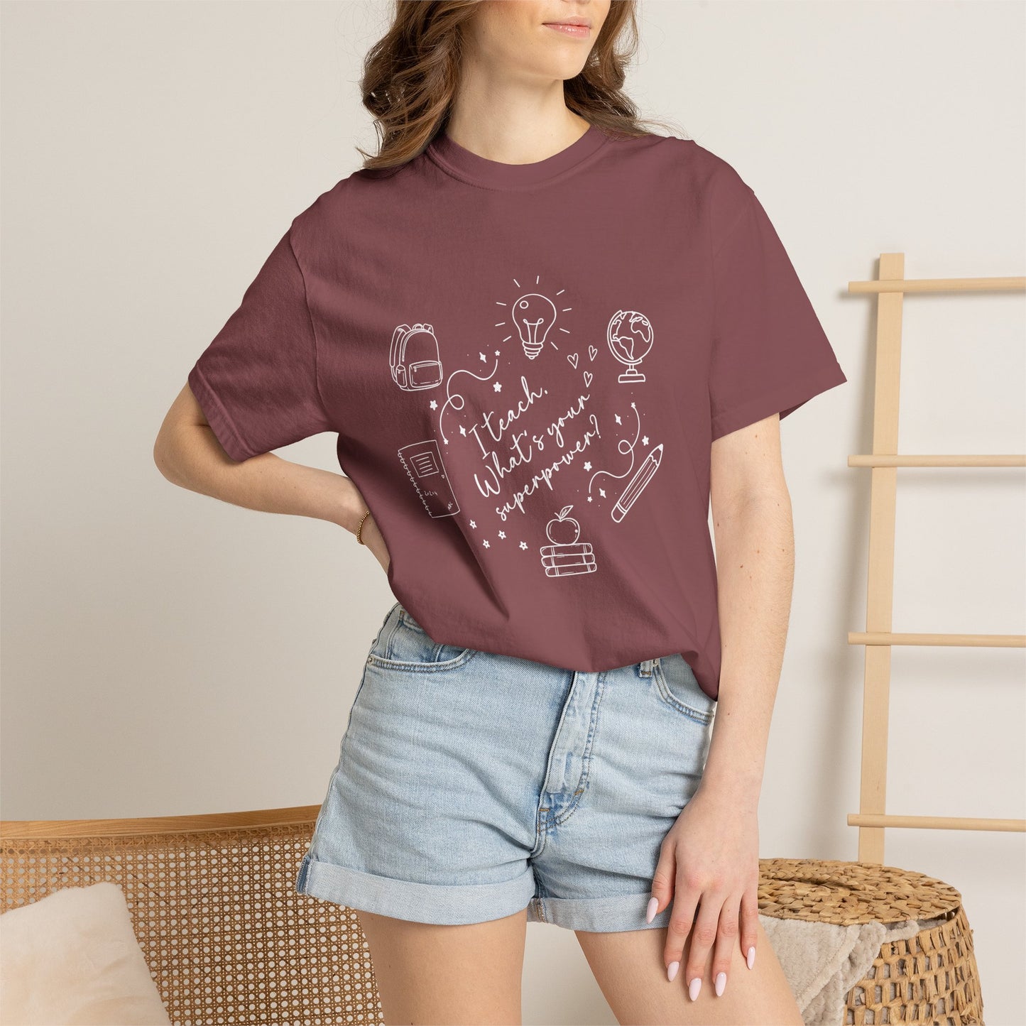 Superpower Teacher Shirt | Comfort Colors Teacher T-Shirt