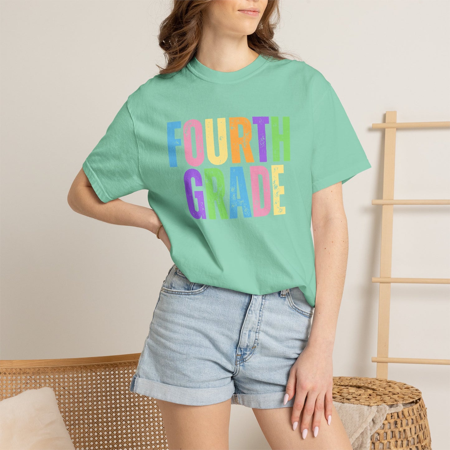 Fourth Grade Comfort Colors® T-Shirt | Grade Level Teacher Shirt