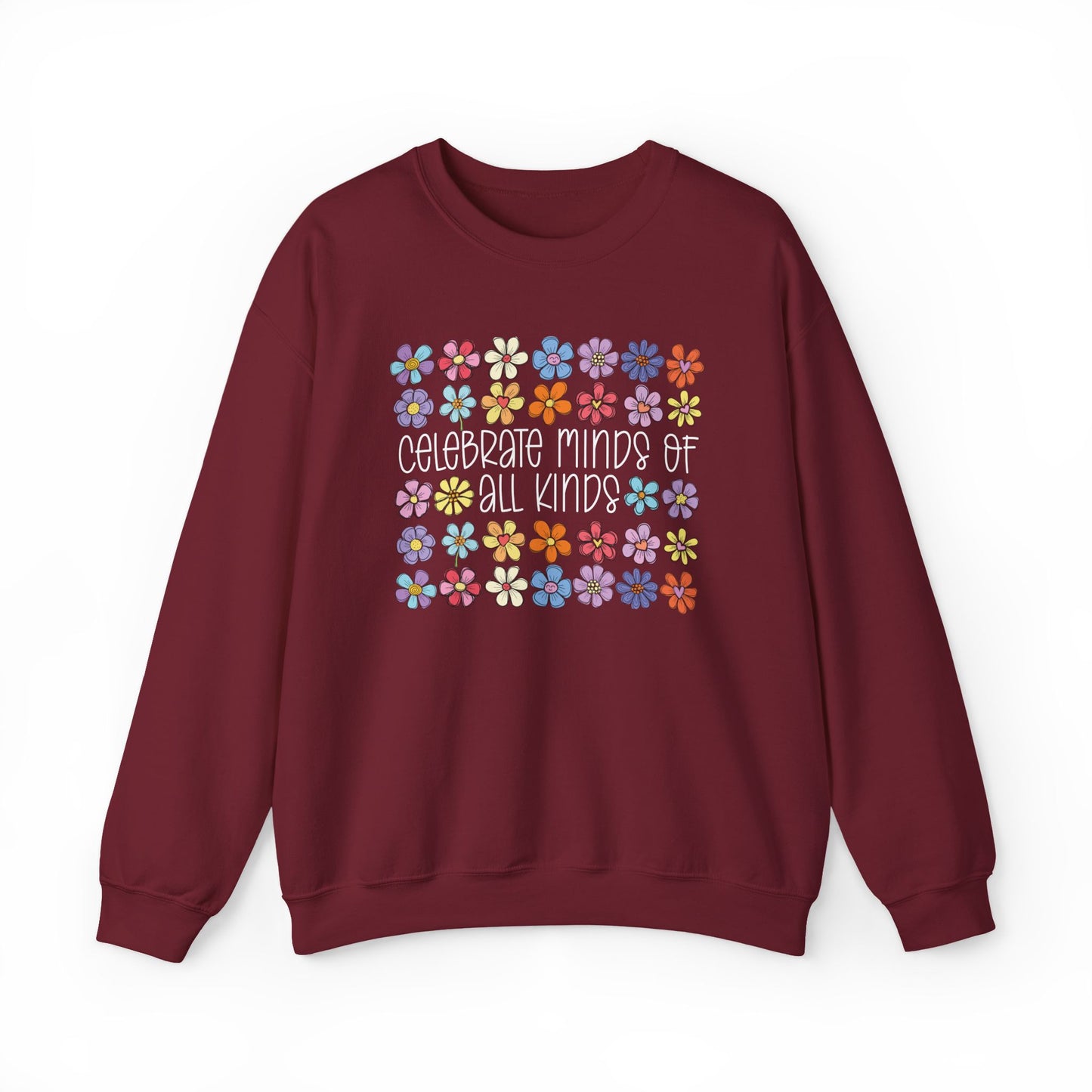 Celebrate Minds of All Kinds | Cozy Crewneck Sweatshirt
