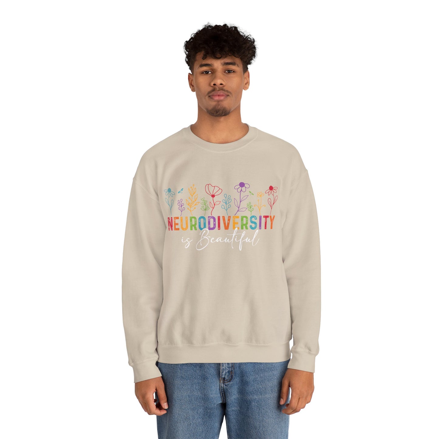 Neurodiversity Is Beautiful Sweatshirt | Autism Awareness & Acceptance Crewneck