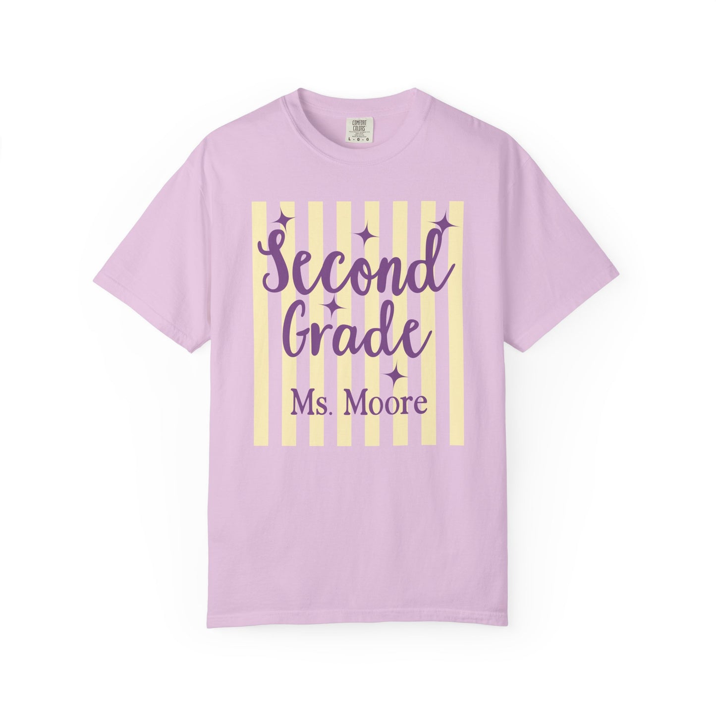 Personalized Second Grade Teacher Shirt | Custom Matching Second Grade Teacher Comfort Colors T-Shirt