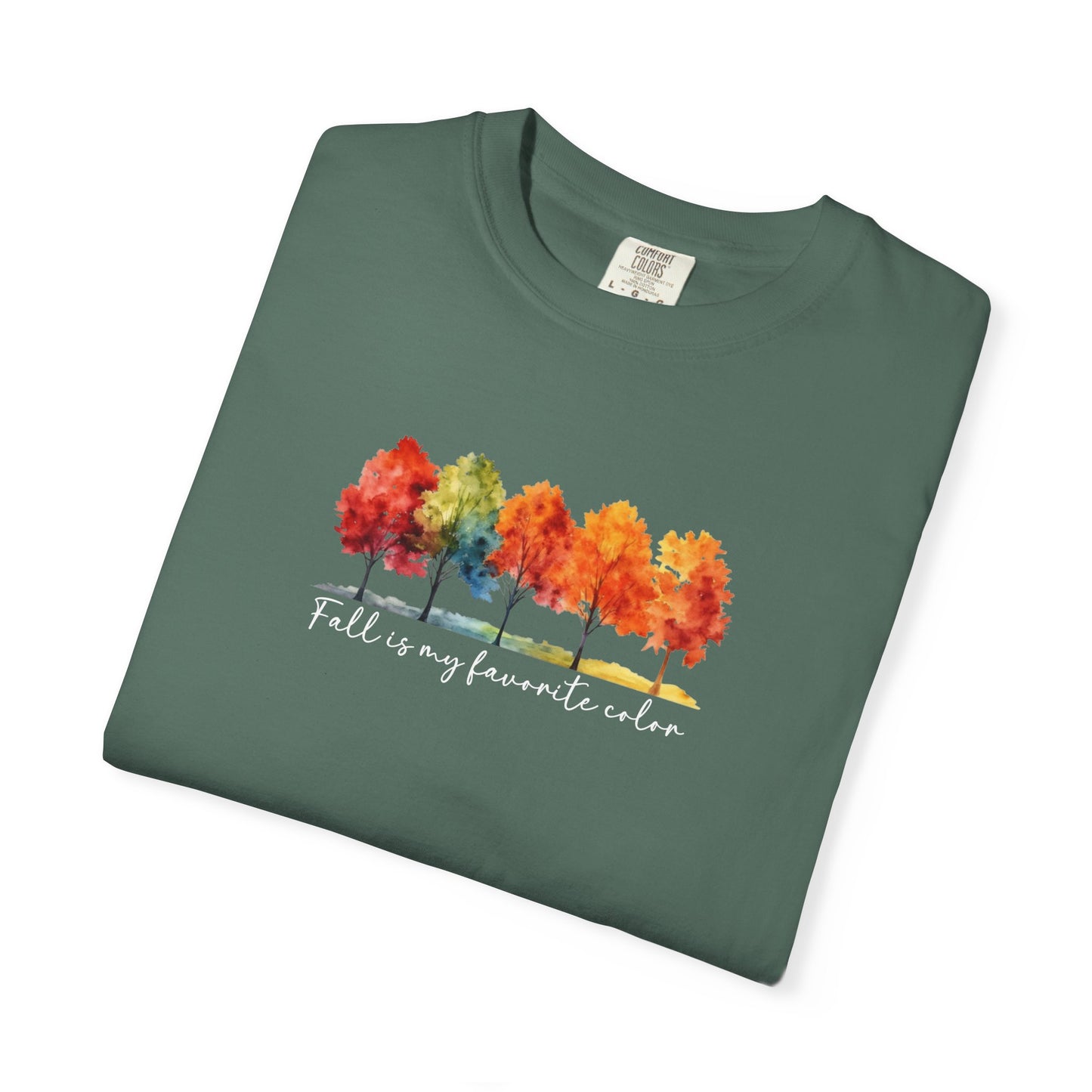 Fall Is My Favorite Color T-Shirt | Watercolor Trees Graphic Shirt