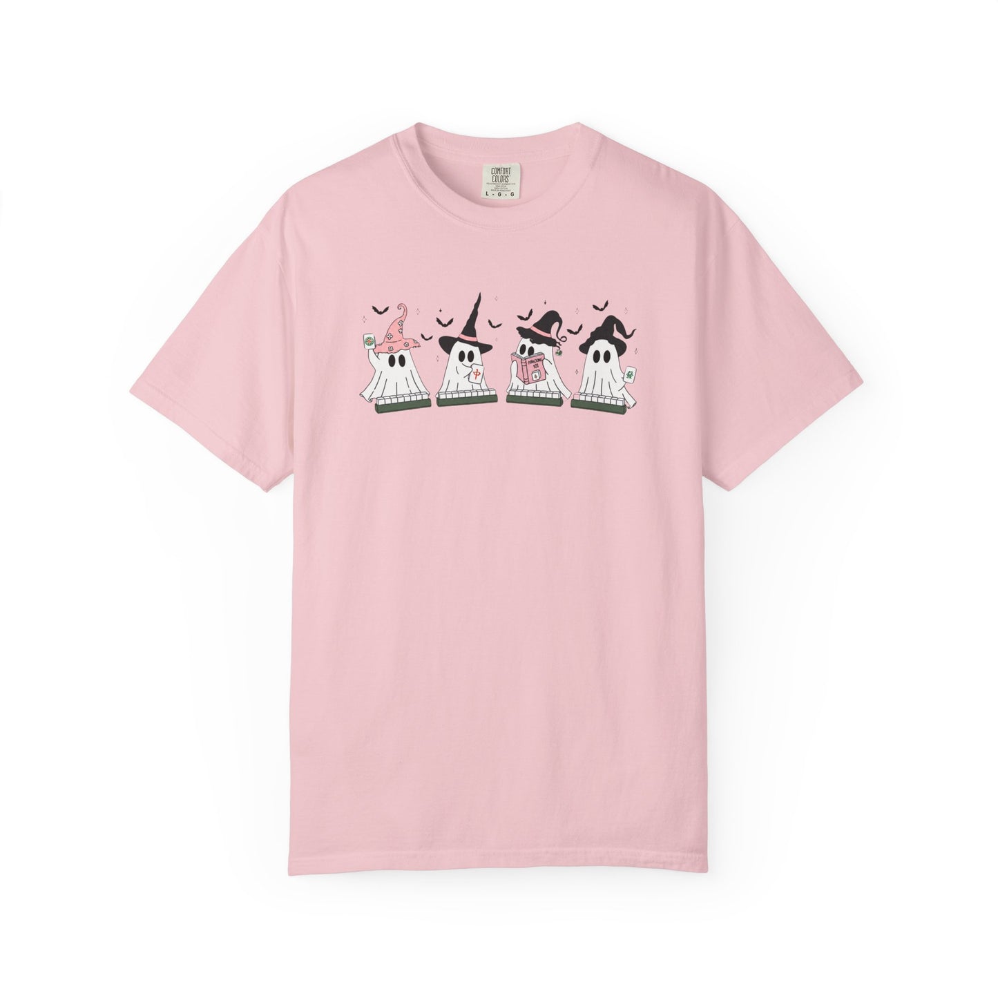 Cute Ghost Mahjong T-Shirt | Mahjong Halloween Tee
