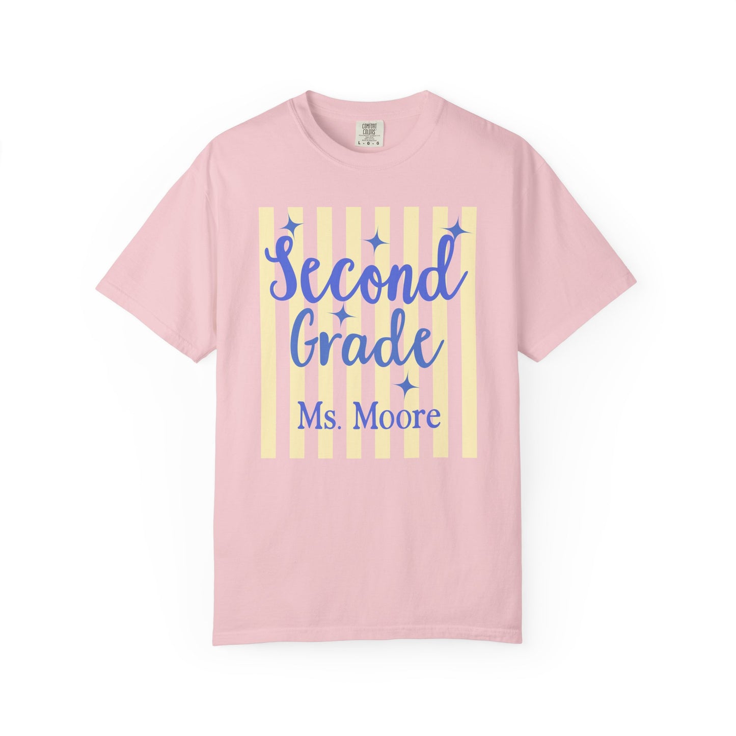 Personalized Second Grade Teacher Shirt | Custom Matching Second Grade Teacher Comfort Colors T-Shirt